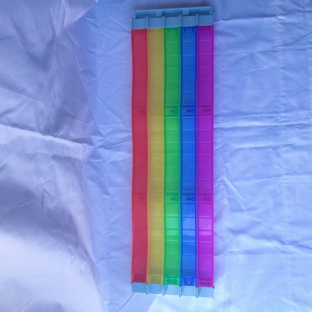 Hot Wheels Mario Kart Rainbow Road Replacement Part Wavy Track Long Piece